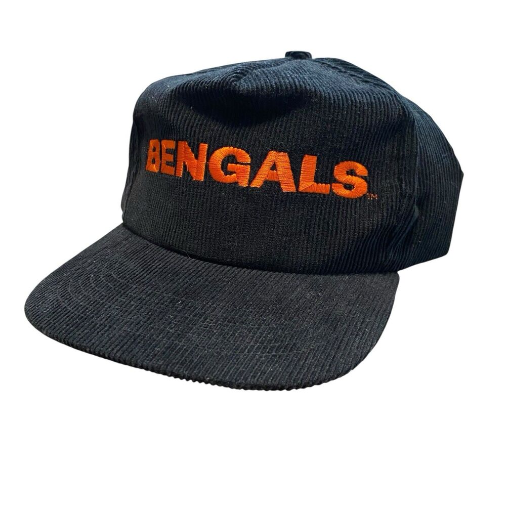 Vintage NFL Cincinnati Bengals Snapback Hat Cap Corduroy Starline 90s - Picture 2 of 5